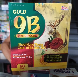 Viên tăng lực nhân sâm Gold 9B With Ginseng Giúp bồi bổ cơ thể, ăn ngủ ngon, cho người suy nhược, sau bệnh