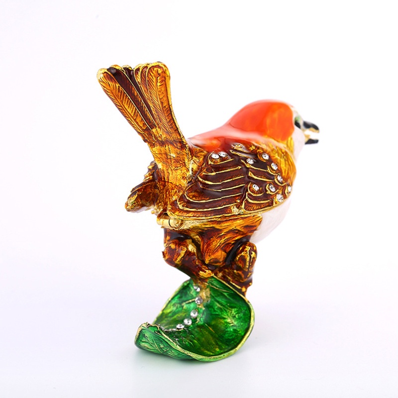 Hộp Đựng Trang Sức Bằng Kim Loại Tráng Men Thủ Công Thời Trang