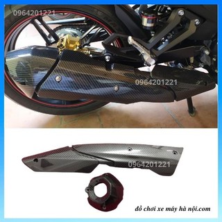  [Mẫu mới nhất]Ốp pô Cacbon cho Exciter 155