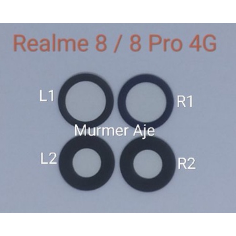 Bộ 4 mắt kính camera sau Realme 8 / Realme 8 Pro 4G new zin