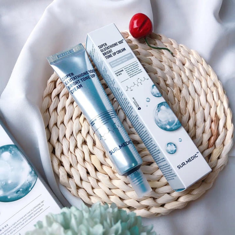 Kem Dưỡng Sur.Medic+ Nâng Tông &amp; Làm Sáng Da Super Glutathione 100 Bright Tone Up Cream 40ml