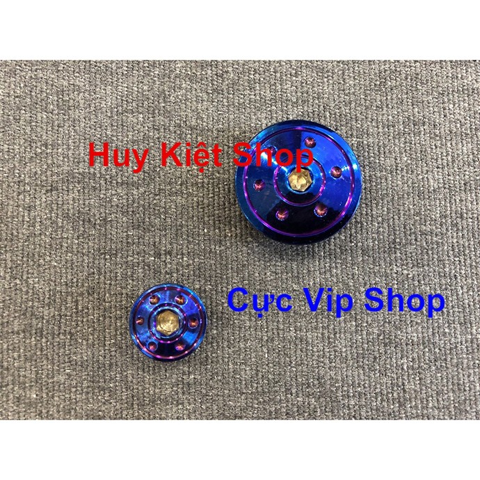 Bộ Nắp Đề Chấm Bi Inox Xi Titan, Xi Vàng, Xi Trắng Cho YAMAHA MS2317