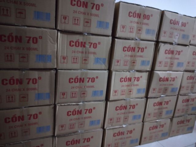 Combo 8 chai cồn Y tế Ethanol 70 độ - cồn 90 độ (thể tích 500ml/chai)