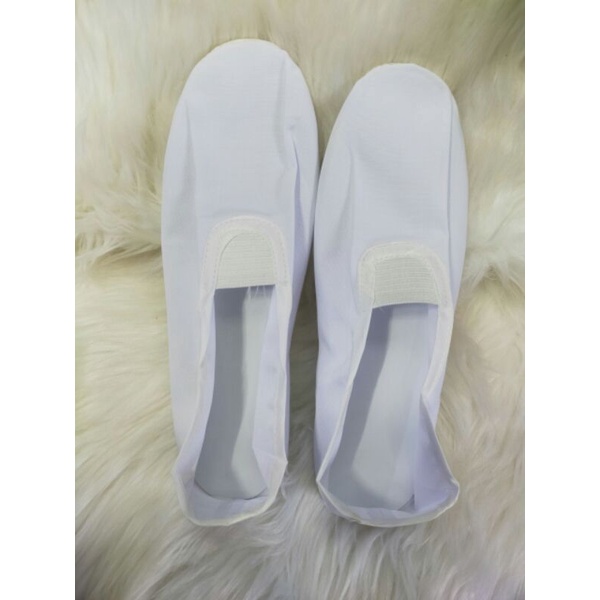 Giày múa bale phù hợp trẻ em và người lớn màu trắng