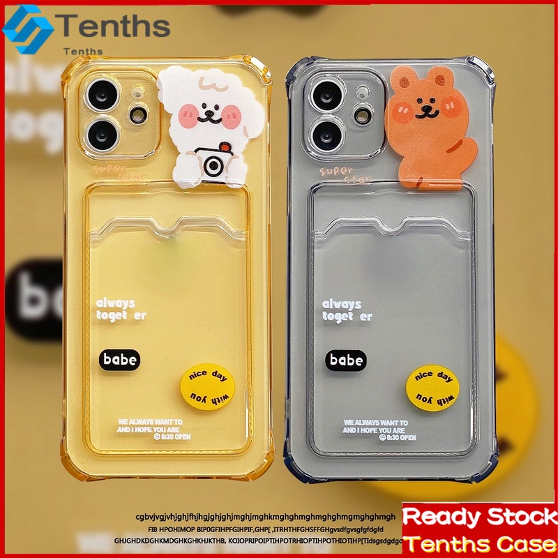 Ốp Điện Thoại TPU Trong Suốt Họa Tiết Hoạt Hình Gấu Dễ Thương Chống Rơi Cho IPhone 12 11 Pro Max SE2020 X XR Xs Max 7 8 6 Plus