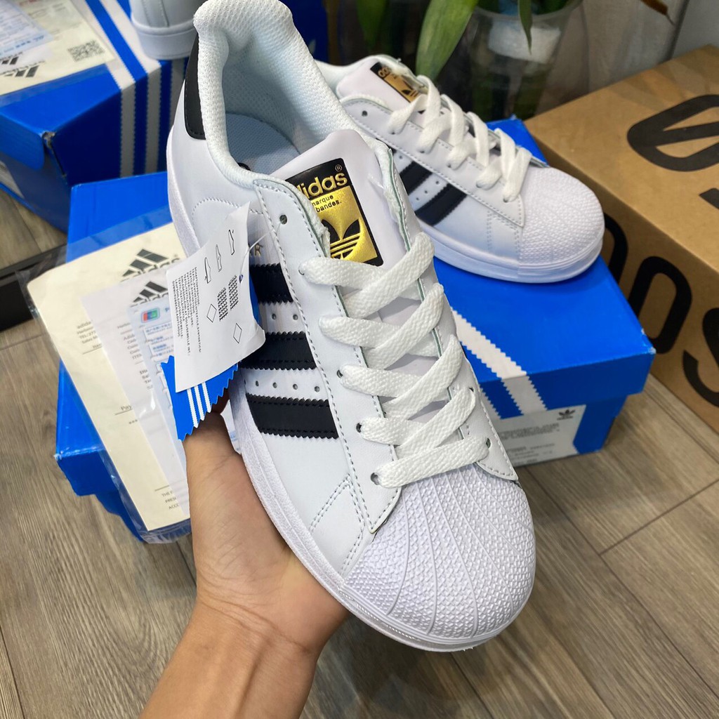 Giày SuperStar mũi sò tem vàng nam nữ | BigBuy360 - bigbuy360.vn