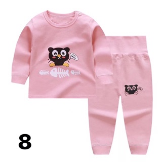 Set/ bộ cạp cao cotton dài tay
