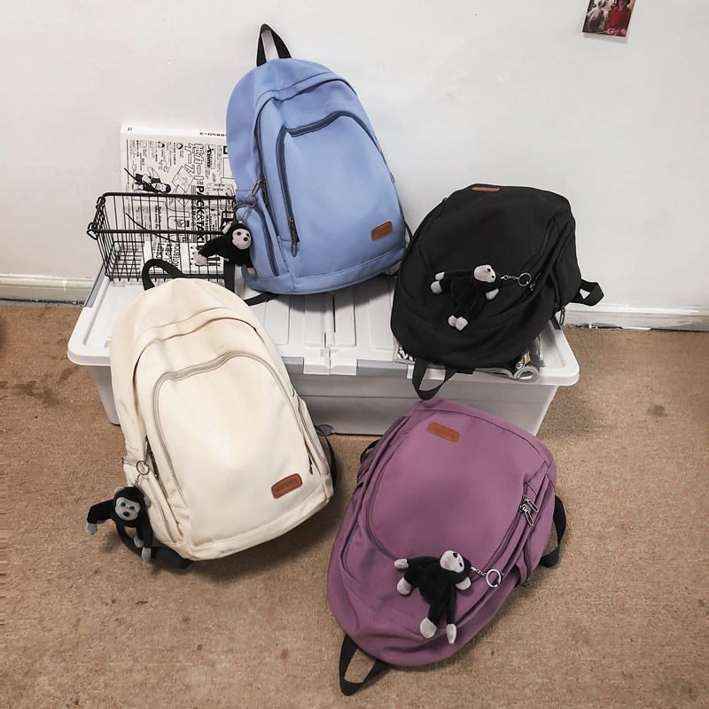 Balo màu trơn cỡ lớn thiết kế đơn giản thời trang