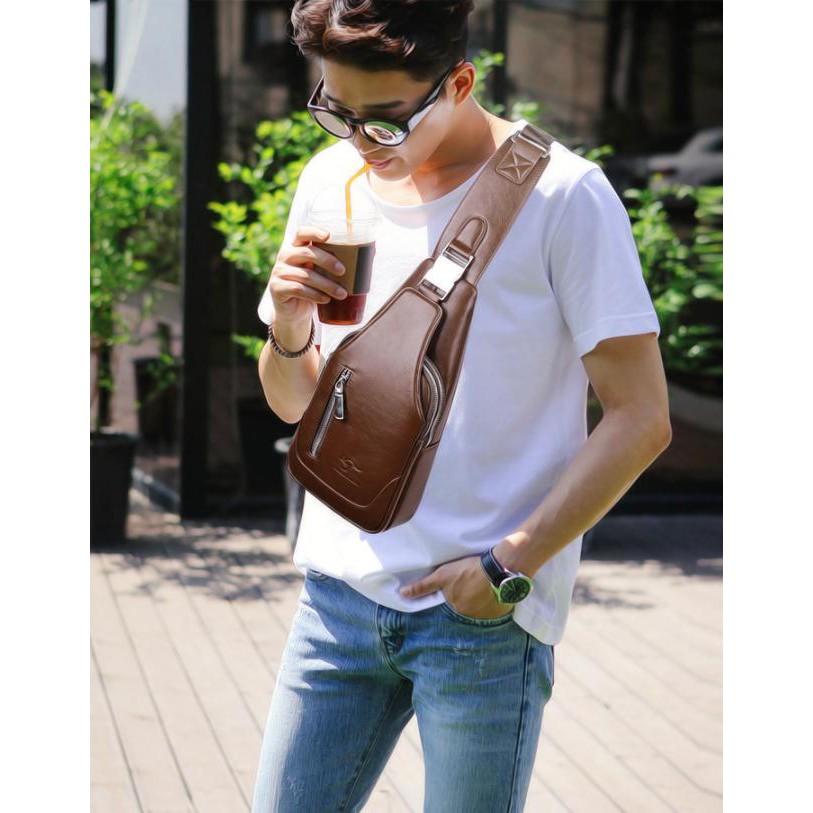 Túi đeo chéo nam da PU phong cách, trẻ trung – Túi đeo chéo nam TC01 – LaDoll | BigBuy360 - bigbuy360.vn