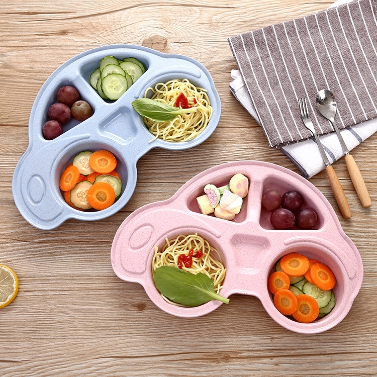 Khay đựng thức ăn cho bé hình xe hơi dễ thương