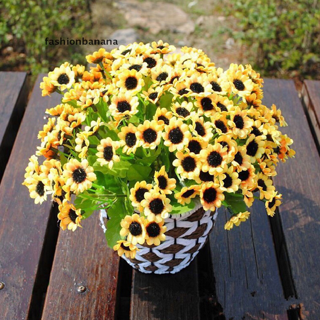 Bó Hoa Hướng Dương Giả 14 Bông Trang Trí Tiệc Cưới
