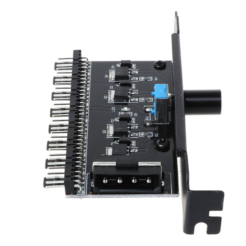 Bộ Điều Khiển Tốc Độ Quạt Tản Nhiệt 8 Kênh Dành Cho CPU Case HDD VGA PWM PCI 12V 4Pin F
