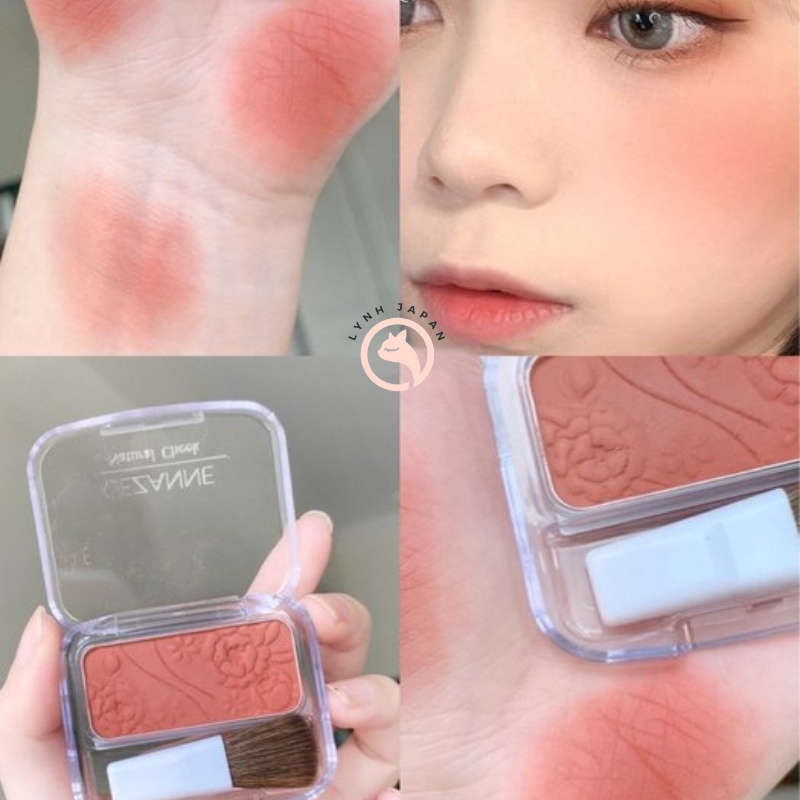 Má hồng nén Cezanne Natural Cheek màu 17 18 nội địa Nhật