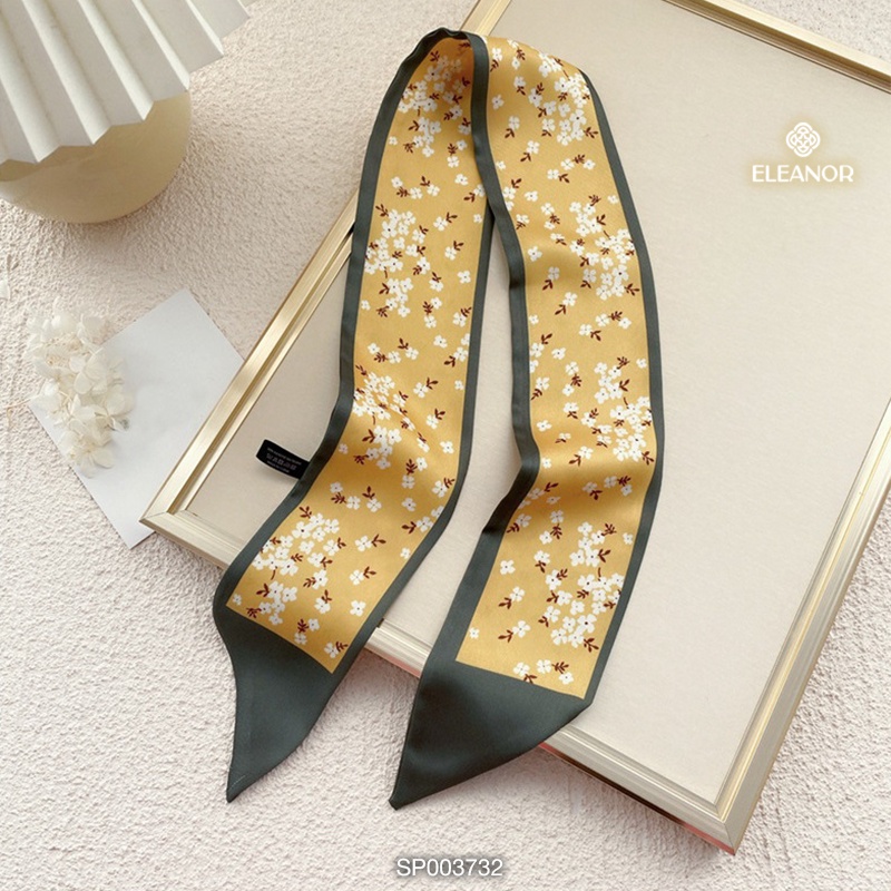 Khăn quàng cổ turban 90 x 8cm Eleanor Accessories dáng dài phụ kiện thời trang 3729