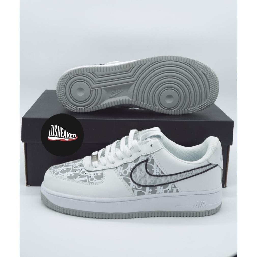 Giày Af1 Dior Trắng 🏆HOT TREND🏆 Sneaker Nam Nữ Đủ Size : 39-43/Giày AIR DlOR cổ thấp