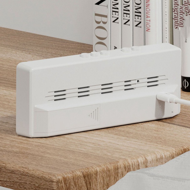 Đồng Hồ Báo Thức Kỹ Thuật Số 12 / 24H Có Đèn LED Chạy Bằng Pin Và Cổng Sạc USB