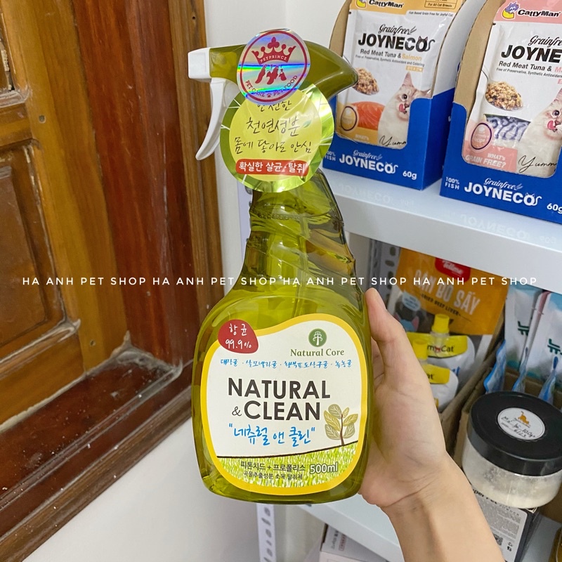 Xịt khử mùi diệt khuẩn chó mèo Nature Clean