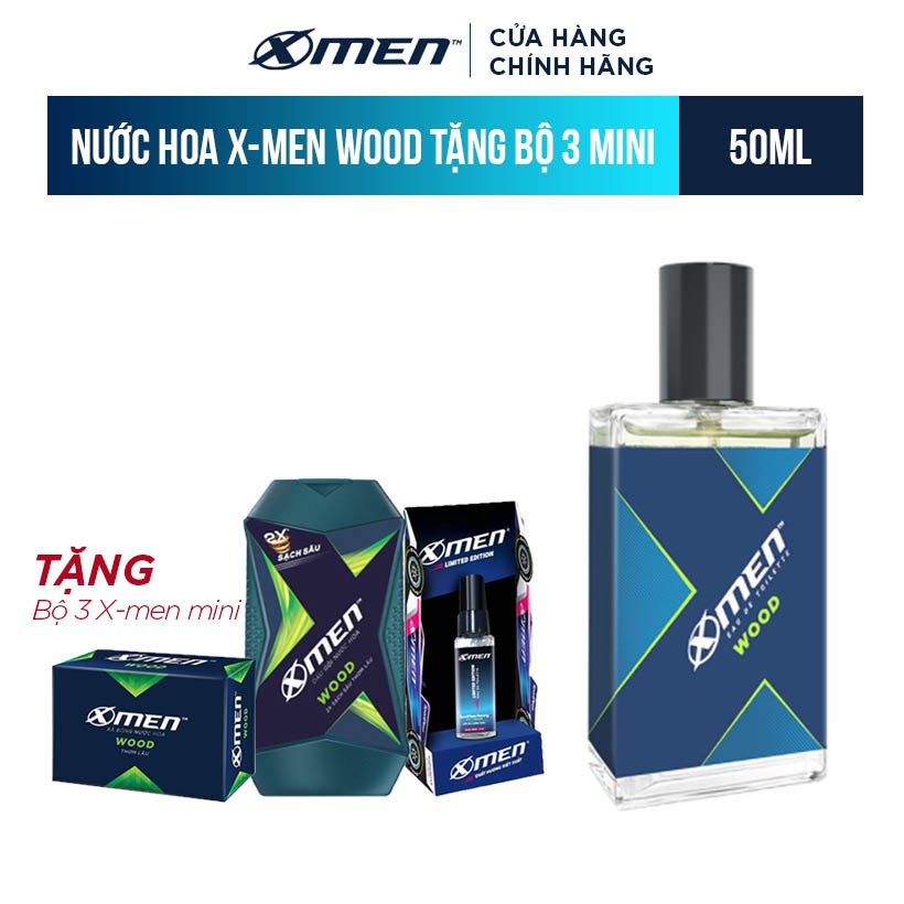 Nước hoa Xmen 50ml (Tặng Bộ Mini 3 món)