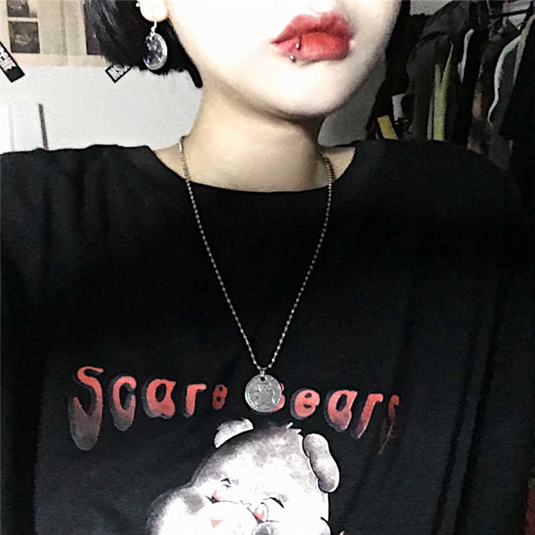 Bộ dây chuyền + bông tai hình gấu đáng yêu cho nữ