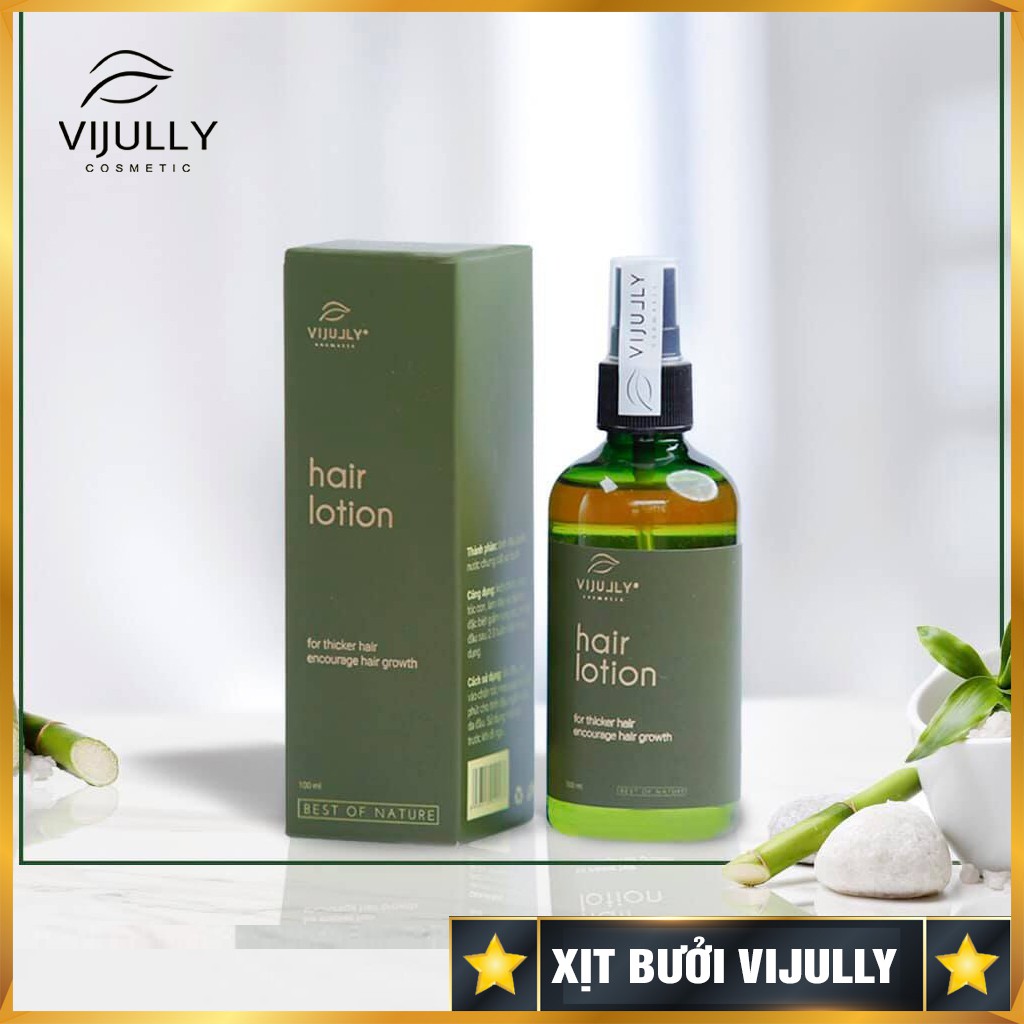 Xịt tóc, tinh dầu bưởi Vijully - GIúp giảm Rụng Tóc,  Kích Thích Mọc Tóc