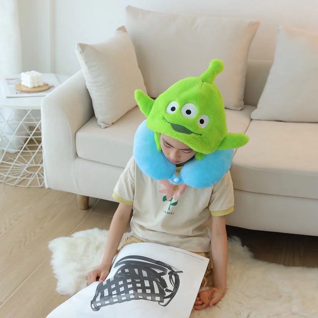 Gối Kê Cổ Chữ U Hình Stitch Ngoài Hành Tinh Nhồi Bông Hoạt Hình