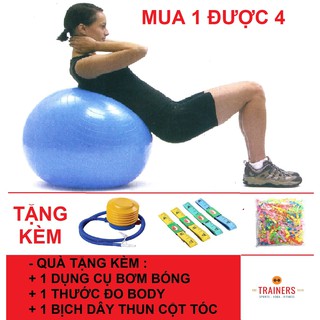 Bóng tập Yoga - Gym loại trơn cao cấp 65cm - 75cm