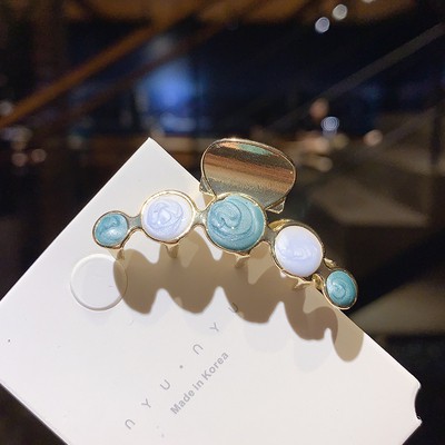 Kẹp Tóc Hình Hoa Đính Ngọc Trai Nhân Tạo Phong Cách Hàn Quốc