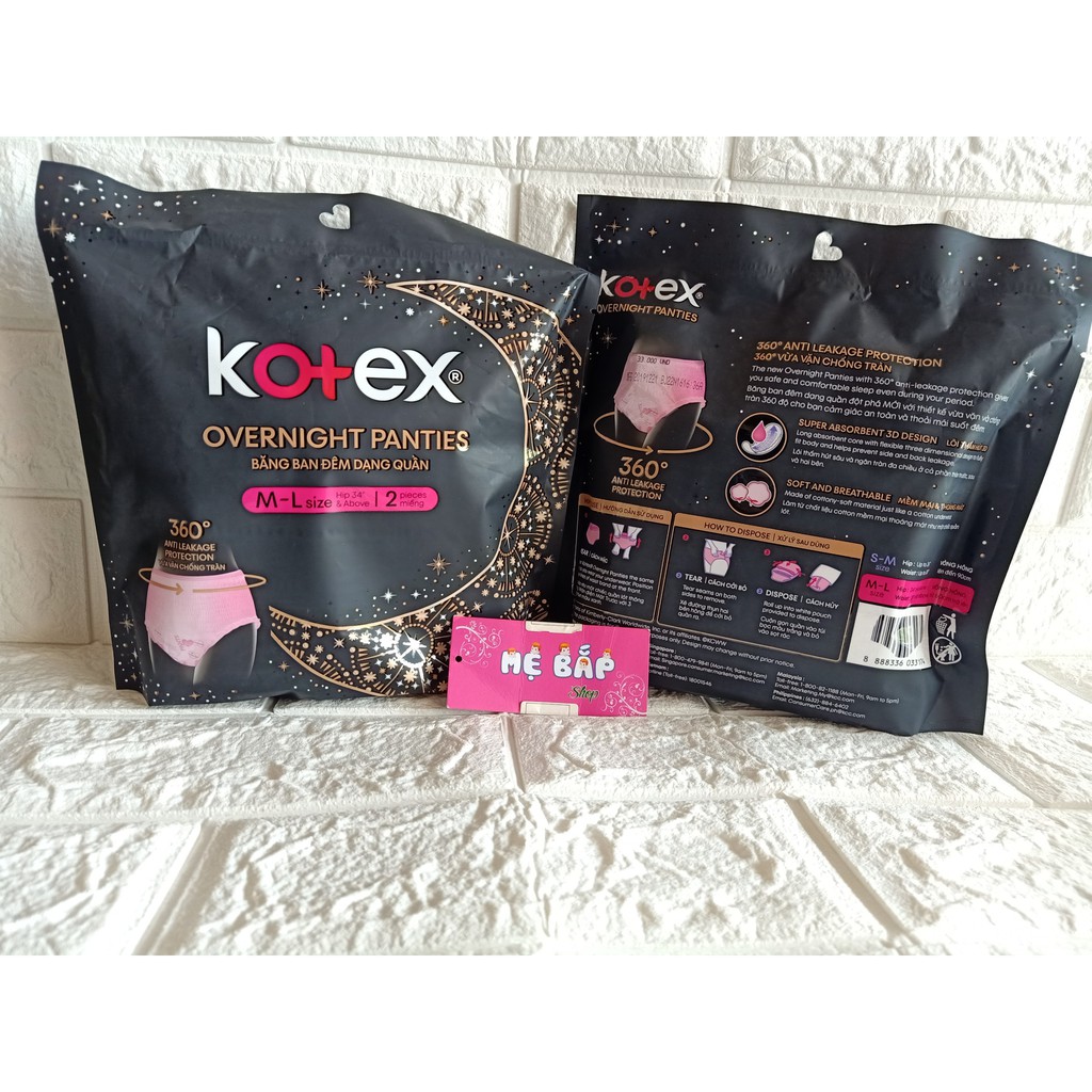 BĂNG VỆ SINH QUẦN KOTEX M-L