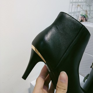 GIÀY BOOT NỮ LUTRA GÓT NHỌN 7P DA THẬT VNXK