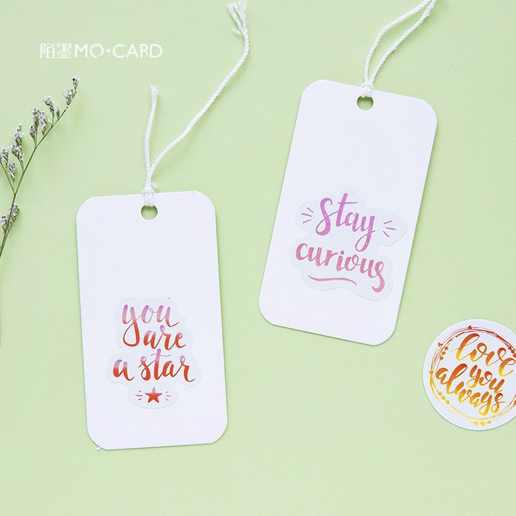 Bộ sticker/ Hình dán Hình Chữ Nghệ Thuật (46 Hình)