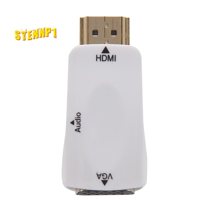 1080P HDMI Male to VGA Female Adapter Video Converter with Audio Output