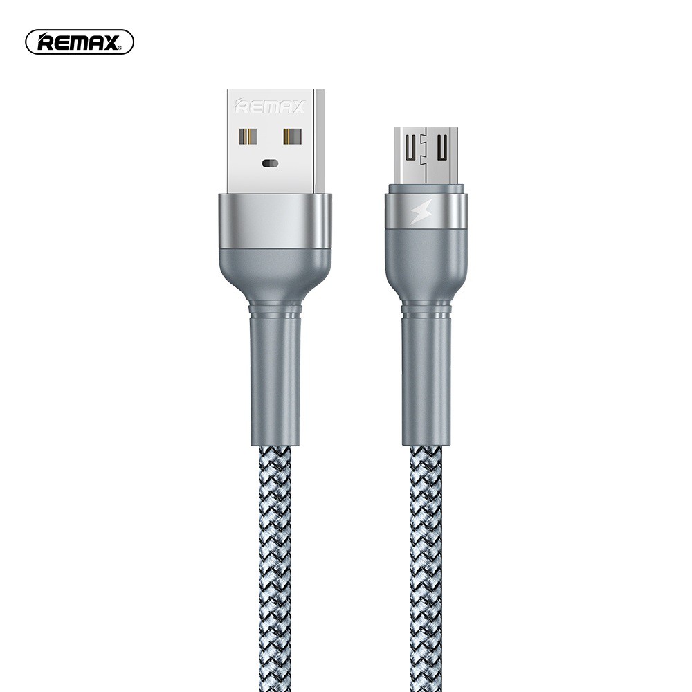 Cáp sạc và truyền dữ liệu Remax MicroUSB RC-124m / LN RC-124i / TypeC RC-124a 2.4A dài 1M