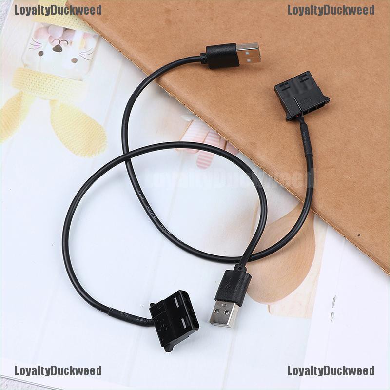 Bộ 2 Cáp Kết Nối Quạt 4 Pin 12v Sang 5v Usb 2.0 D6o5