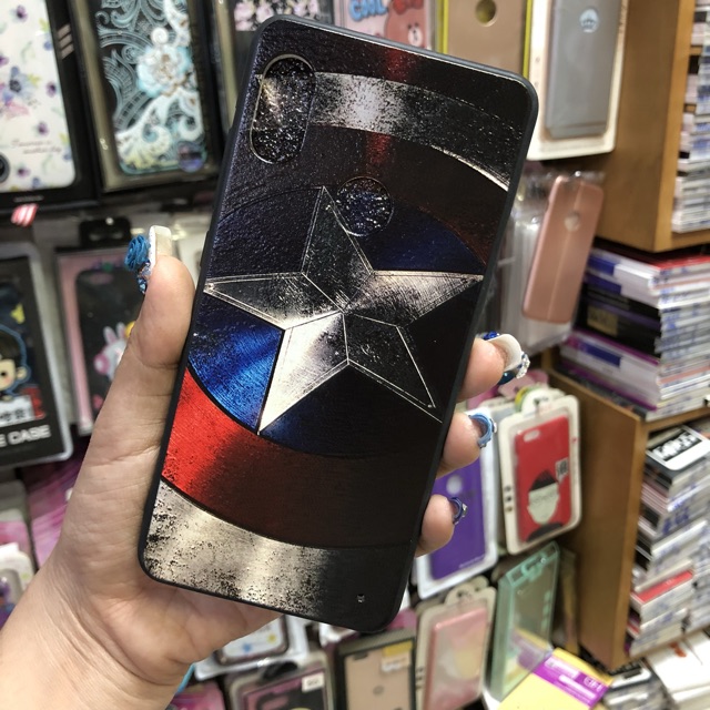 Ốp in hình 4D sần redmi note 5 pro