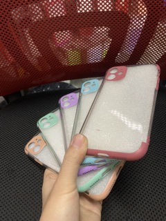 Ốp lưng iPhone 11 viền màu bảo vệ camera