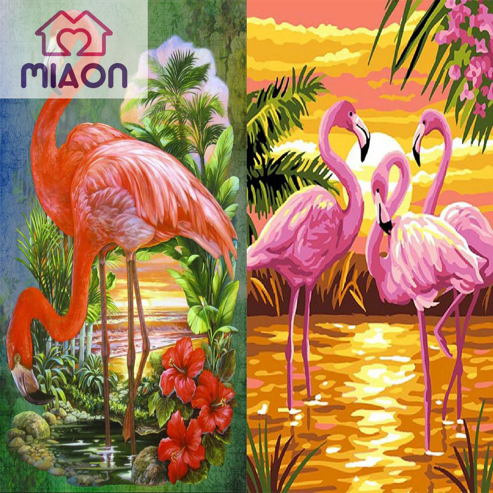 5D DIY Full Drill Diamond Painting Pink Bird Cross Stitch Embroidery Gift