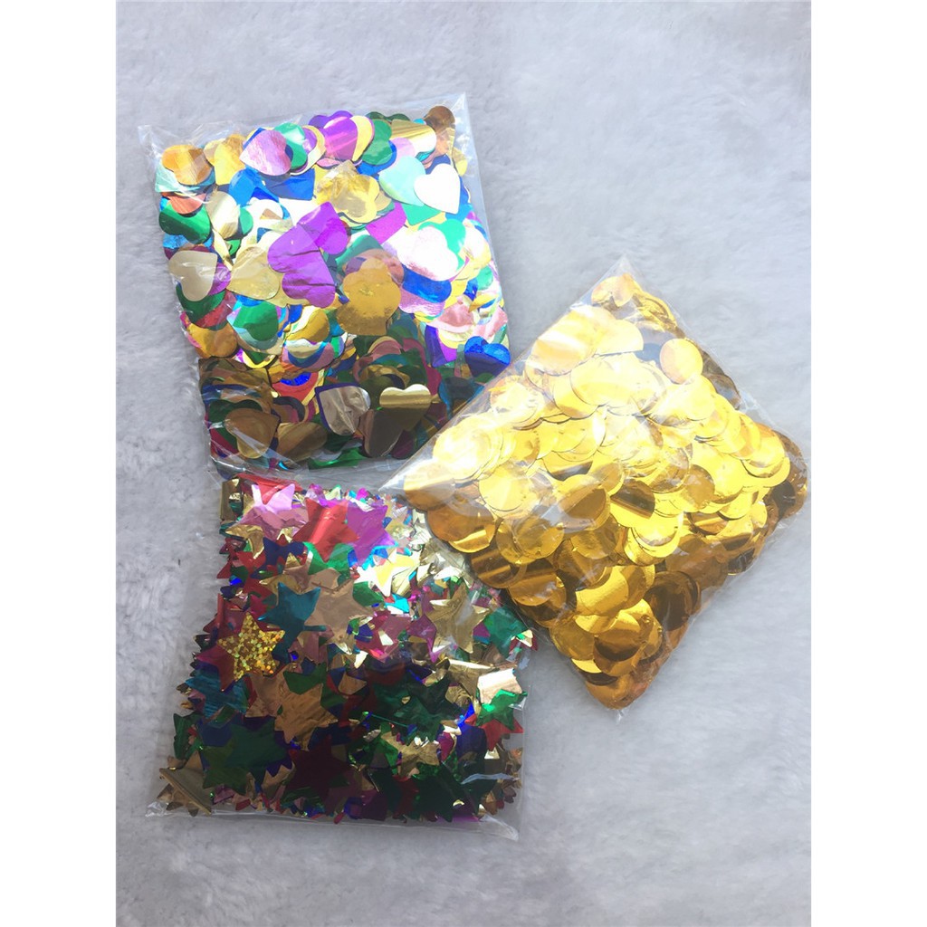 Túi hoa giấy 15g đủ màu lấp lánh