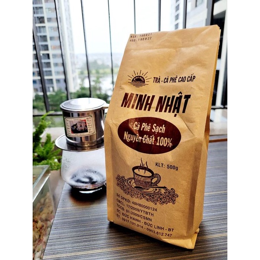 Cà phê sạch nguyên chất Minh Nhật đảm bảo 100% nguyên chất không pha trộn