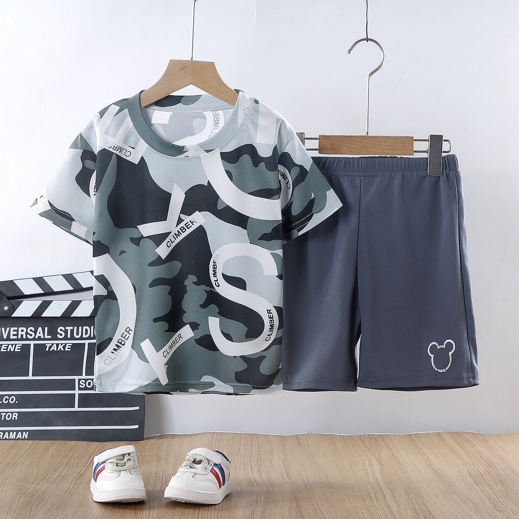 Bộ đồ thể thao bé trai 15-35 kg siêu nhẹ, thông hơi, thấm mồ hôi cực tốt