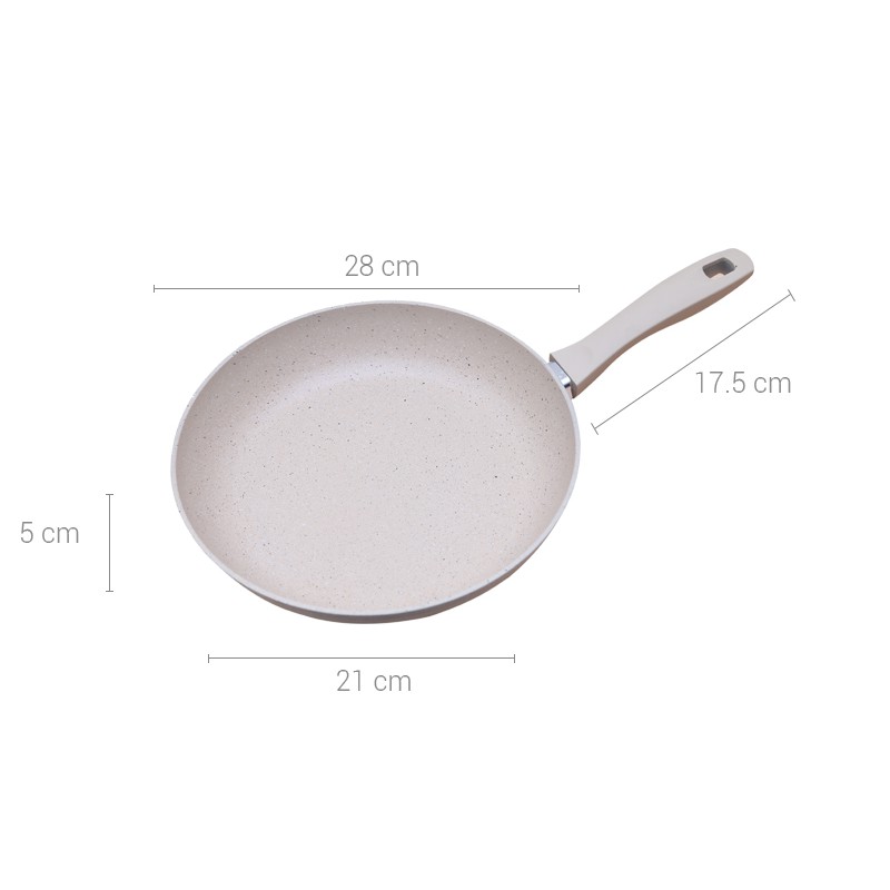 Chảo nhôm chống dính đáy từ 26 cm Happycook Charm MAF-26