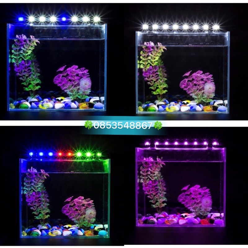 Đèn hồ cá ĐÈN CHÌM 30 - 80cm dùng cho hồ cá cảnh có công tắt loạt tốt