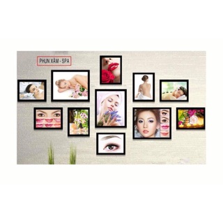 Bộ 11 khung trang trí spa - phun xăm 280k