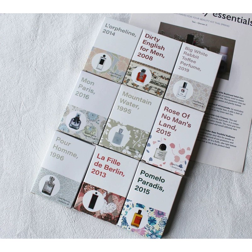 HANLU – Nước hoa hoa bỏ túi Card Perfume mini 20ml Mon Paris Black Opium Mountain water Woman | BigBuy360 - bigbuy360.vn