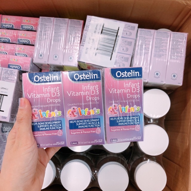 Vitamin D3 Ostelin dạng giọt cho trẻ sơ sinh