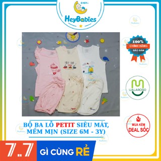 Bộ ba lỗ cho bé gái Ualarogo UR2222 mềm mát