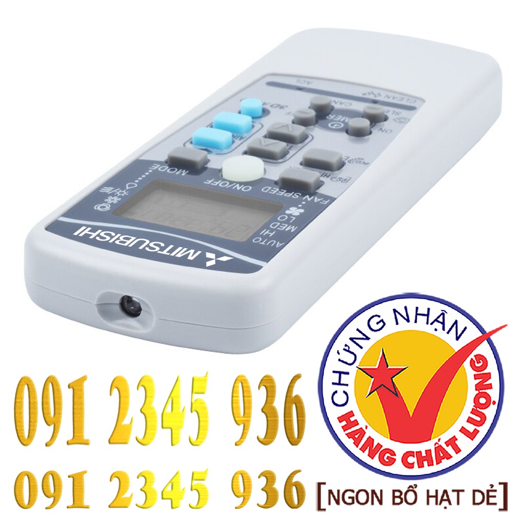 Remote Điều khiển Điều hòa Máy lạnh MITSUBISHI &quot;HÀNG ĐẸP&quot;. (Mẫu số 2)