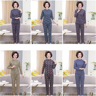 Đồ bộ nỉ cổ 3 phân thu đông nữ trung niên