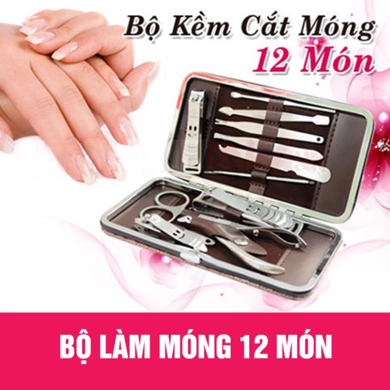 Bộ Kềm Cắt Móng 12 Món Cao Cấp