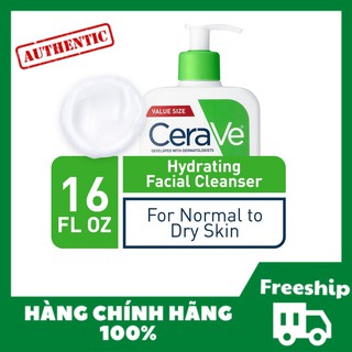 [Hàng chính hãng] Sữa rửa mặt Cerave Da khô 236ml