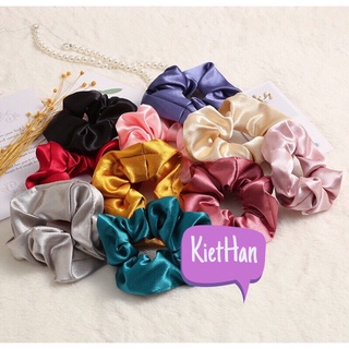 Dây Cột Tóc Vải Scrunchies Phi Bóng